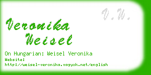 veronika weisel business card